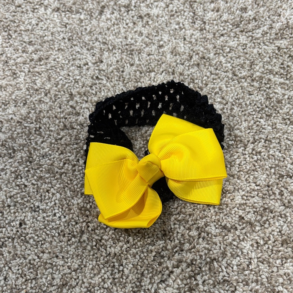 🟢10/$10 - Yellow Bow Kids Headband